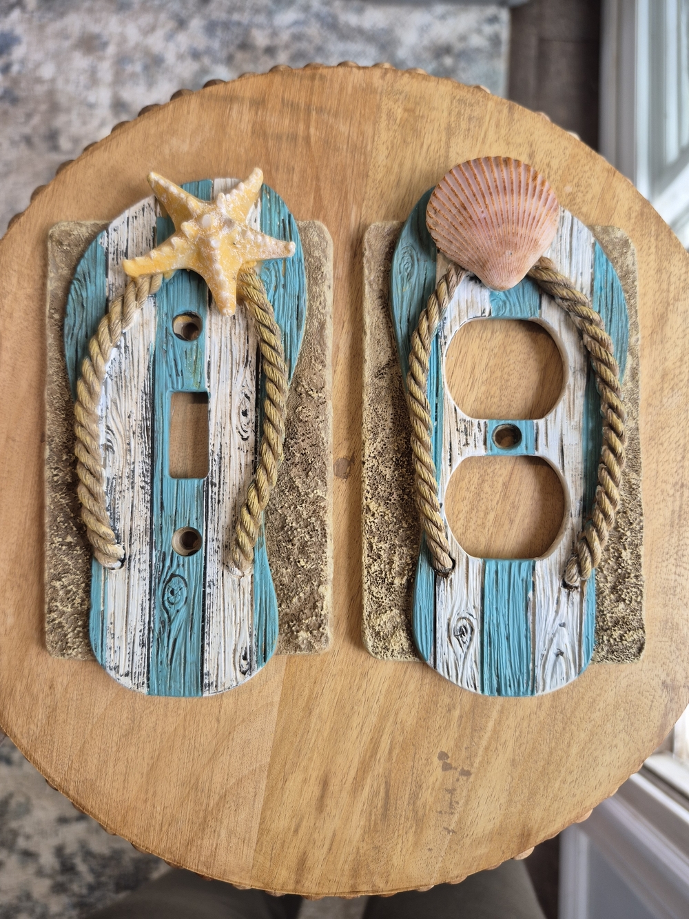 Hobby Lobby Beach Coastal Flip-Flop Light Switch And Outlet Cover